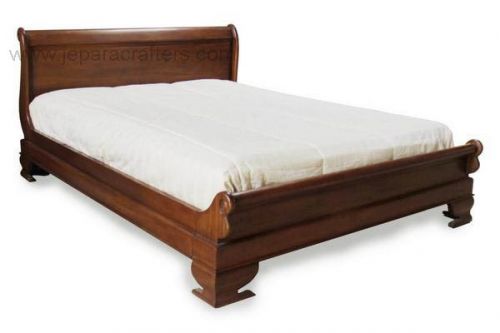 Mahogany Sleigh Bed MH-BD006